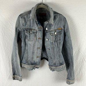 Small Buffalo David Bitton Acid Washed Denim Jacket